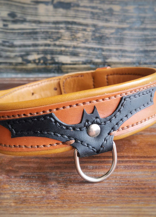Нашийник для собак із натуральної шкіри ручної роботи