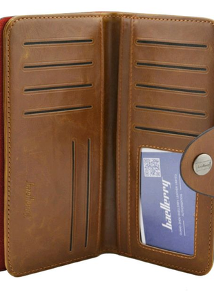 Чоловіче портмоне baellerry genuine leather cok10. колір: коричне2 фото