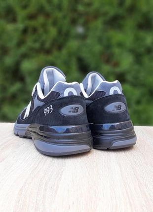 Чоловічі кросівки | new balance 993 | чорний з сірим | замша/текстиль, :415 фото