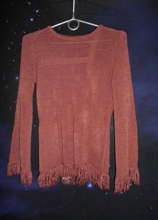 Кофта терракотовая бордо