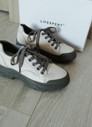 Lifexpert осінні шкіряні кросівки туфлі осенние кожаные кроссовки4 фото