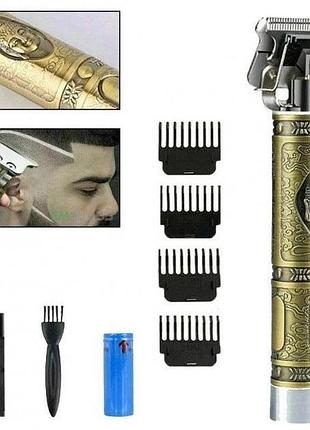 Триммер для стрижки волос hair clipper ws-t99 km для бороды окантовочный, профессиональная электробритва