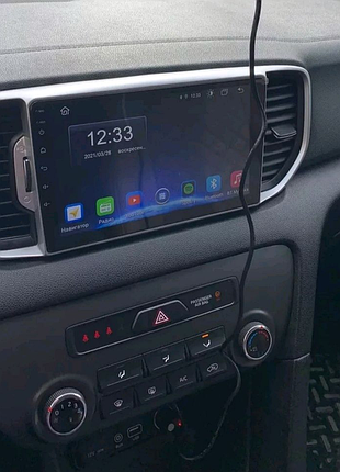 Магнітола kia sportage 4, bluetooth, usb, gps, wifi, android 5