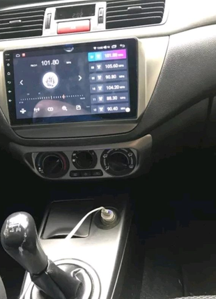 Магнітола mitsubishi lancer 9, bluetooth, usb, gps, wifi, android