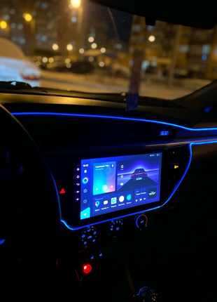 Магнітола toyota corolla e170, bluetooth, usb, gps, wifi, android 4