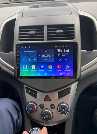 Магнітола chevrolet aveo, bluetooth, usb, gps, carplay, wifi, 4g