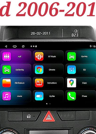 Магнитола android kia ceed 2006-2012, carplay, bluetooth, gps