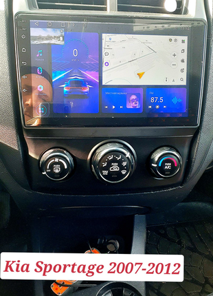 Магнитола android kia sportage 2007-2012, carplay, bluetooth, gps