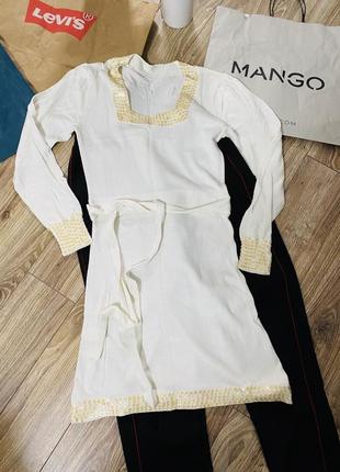 Белое нарядное платье, тёплое белое платье