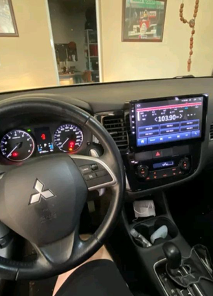 Магнітола mitsubishi outlander, bluetooth, usb, gps, carplay, 4g