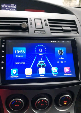 Магнітола mazda 3, bluetooth, usb, gps, wifi, android