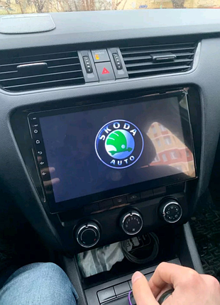 Магнітола skoda octavia a7, bluetooth, usb, gps, carplay, 4g