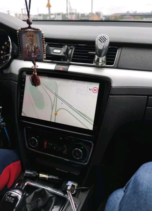 Магнітола skoda superb, bluetooth, usb, gps, wifi, android