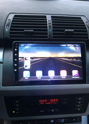 Магнітола bmw 5, e39, x5, e53, bluetooth, usb, gps, wifi, android