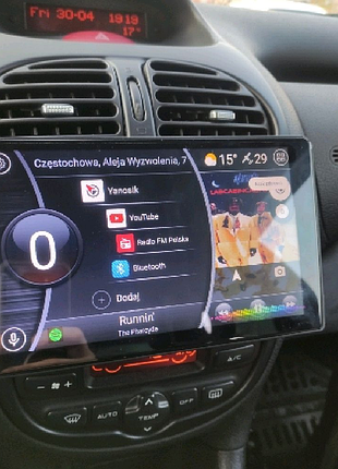 Магнітола peugeot 206, bluetooth, usb, gps, wifi, android