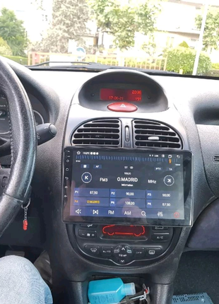 Магнітола peugeot 206, bluetooth, usb, gps, wifi, android 4
