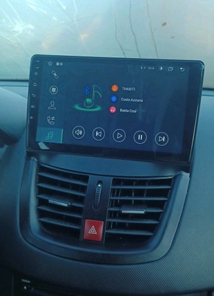 Магнітола peugeot 207, bluetooth, usb, gps, wifi, android 5