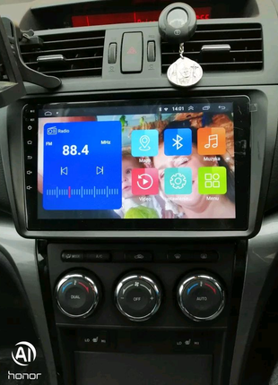 Магнітола mazda 6, bluetooth, usb, gps, wifi, android