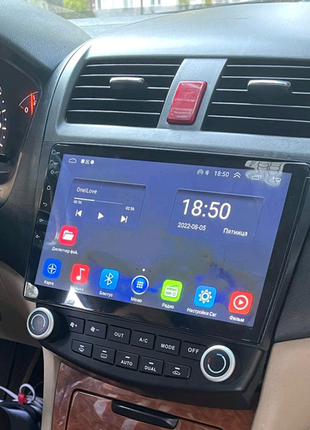 Магнітола honda accord 7, bluetooth, usb, gps, wifi, android