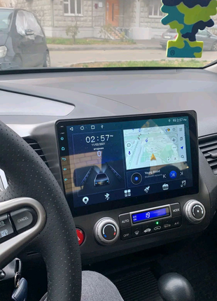 Магнітола honda civic, carplay, bluetooth, usb, gps, wifi, 4g
