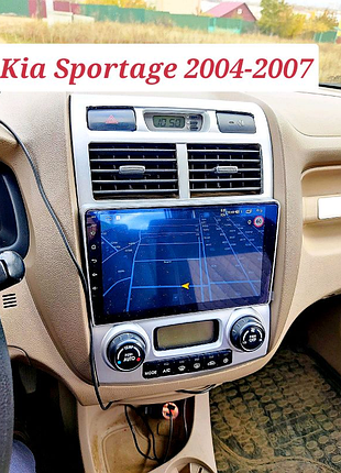 Магнітола android kia sportage 2004-2007, bluetooth, wifi, gps
