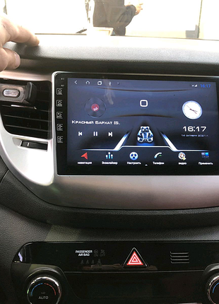 Магнітола hyundai tucson, bluetooth, usb, gps, wifi, android