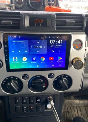 Магнітола toyota fj cruiser, bluetooth, usb, gps, wifi, android