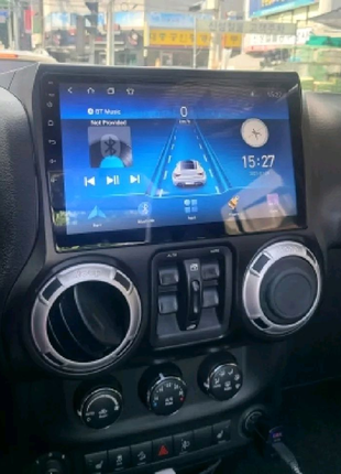 Магнітола jeep wrangler, bluetooth, usb, gps, wifi, android