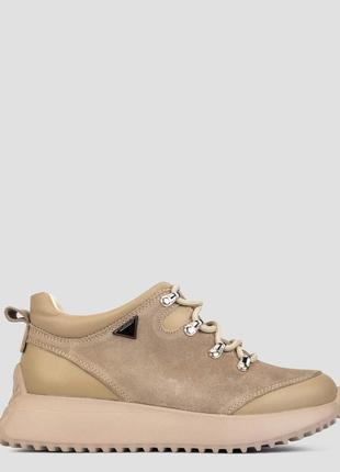 Кросівки високі жіночі кавові нубук україна primeshoes — розмір 37 (23,5 см) (модель: