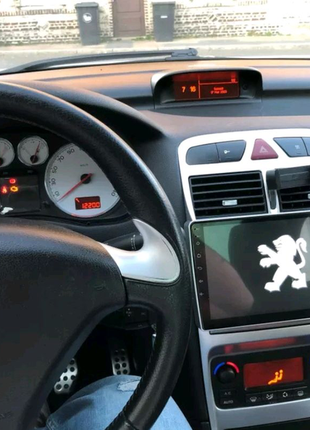 Магнітола peugeot 307, bluetooth, usb, gps, carplay, android, 4g