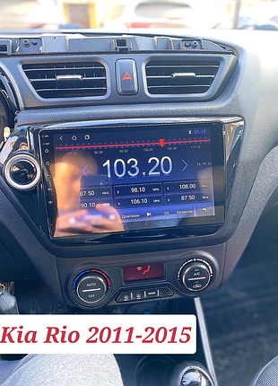Магнитола android kia rio 2011-2015, 1гб/16гб, bluetooth, gps