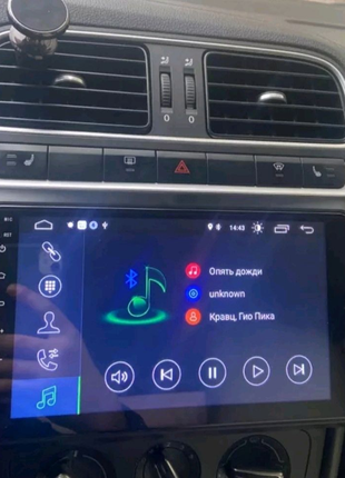 Магнітола volkswagen polo, bluetooth, usb, gps, wifi, android