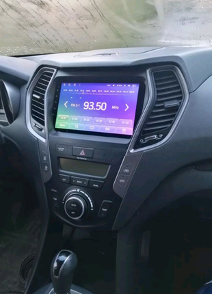 Магнітола hyundai santa fe 3, usb, android, carplay, bluetooth3 фото