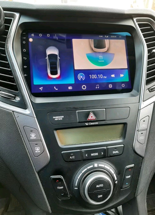 Магнітола hyundai santa fe 3, usb, android, carplay, bluetooth4 фото
