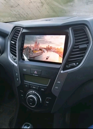 Магнітола hyundai santa fe 3, usb, android, carplay, bluetooth5 фото