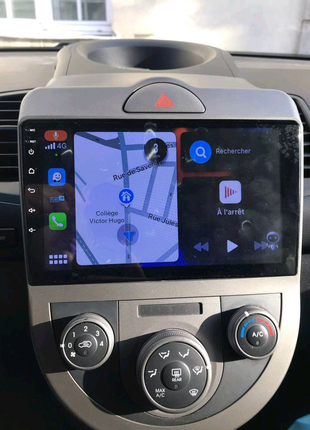 Магнітола kia soul, bluetooth, usb, gps, wifi, android 6