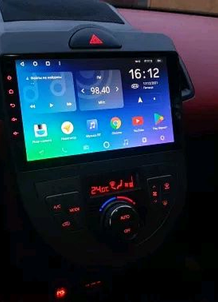Магнітола kia soul, bluetooth, usb, gps, wifi, android 8