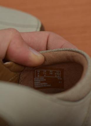 Кожаные бежевые балетки, босоножки, туфли на липучке clarks, 38 размер. оригинал6 фото