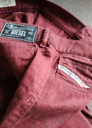 Розпродаж!! брендові джинси бордові і сині diesel2 фото