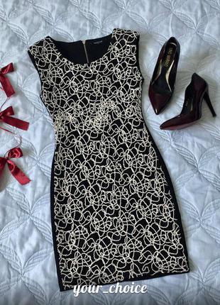🌸 чорна сукня з цікавим візерунком 🌸1 фото