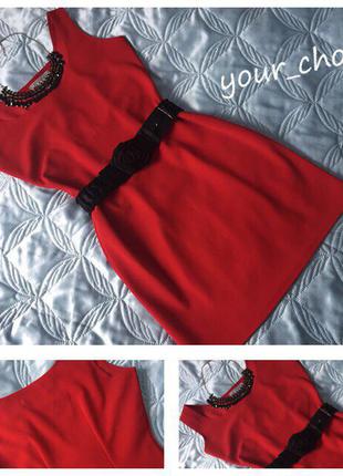 🌸 червона сукня-класика 🌸