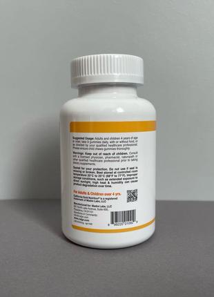 California gold nutrition жувальні таблетки з вітаміном с, 90 шту3 фото