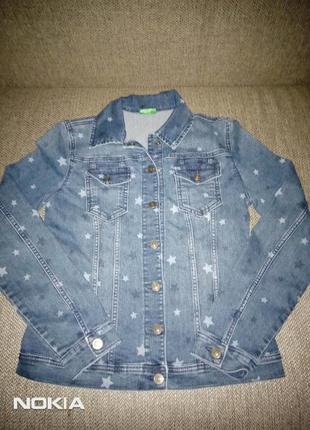 Джинсовый костюм бенеттон