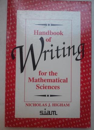 Nicholas j. higham “handbook of writing for the mathematical scie