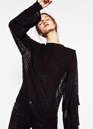 Кружевная блуза zara