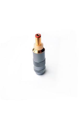 Audiocrast 24k gold plated dc power plug connector 5,5 x 2,1 mm