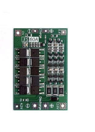 Плата защиты bms 3s 60а  balance4 фото