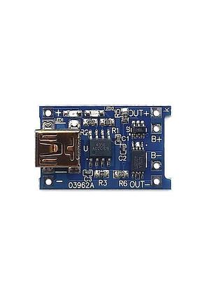 Модуль зарядки tp4056 mini-usb с защитой