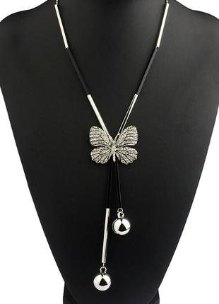 Кольє ювелірна біжутерія покриття срібло