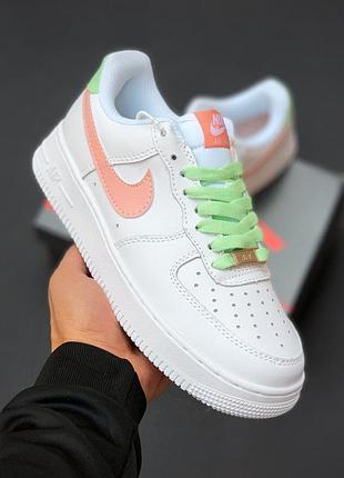 Жіночі кросівки nike air force 1 pink/mint
